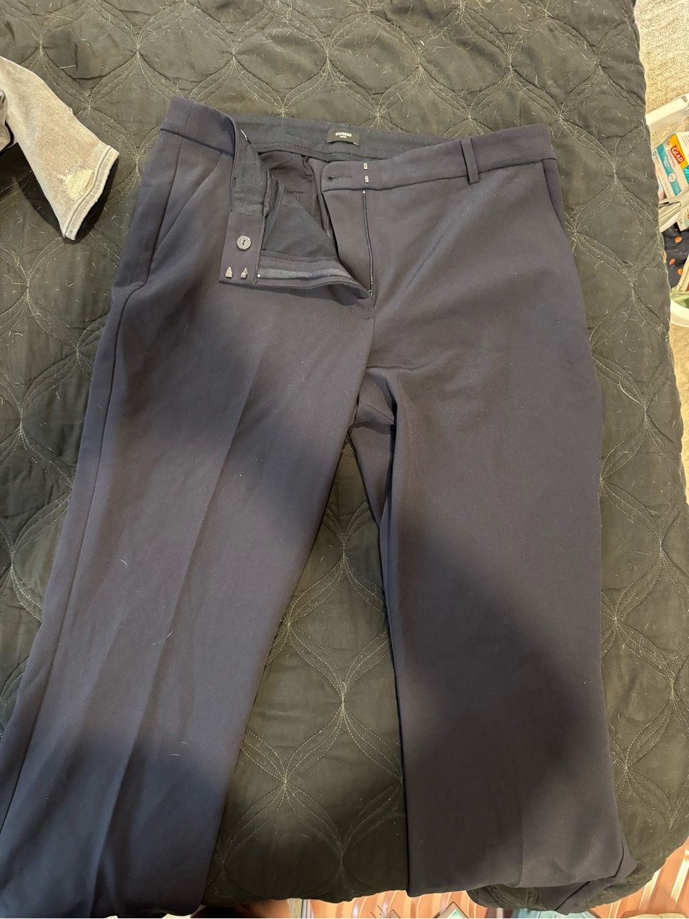 Express Women's Navy Boot Cut Dress Pants
